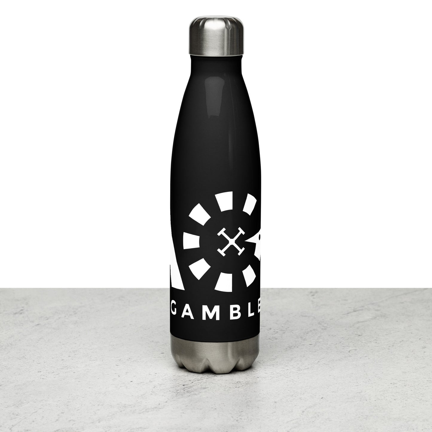 LAG Life's A Gamble White Stainless steel water bottle