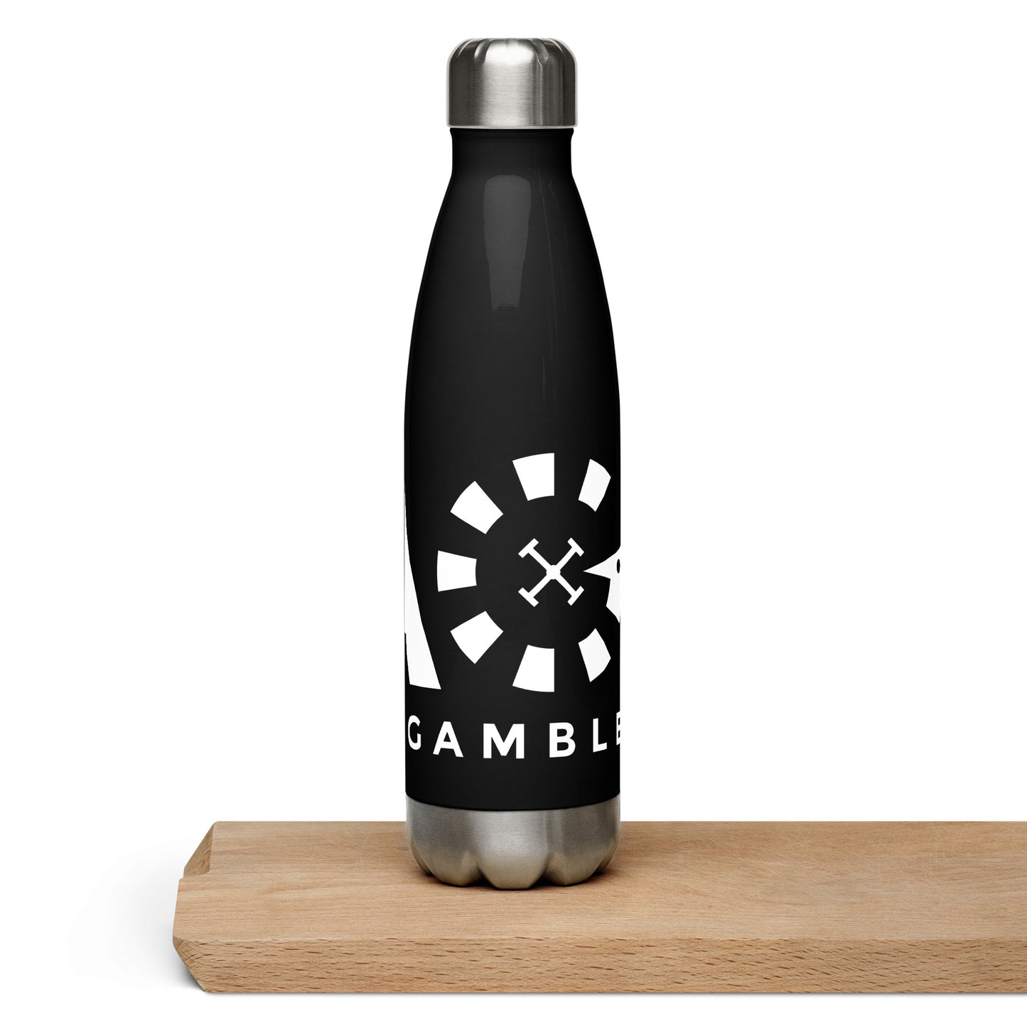 LAG Life's A Gamble White Stainless steel water bottle