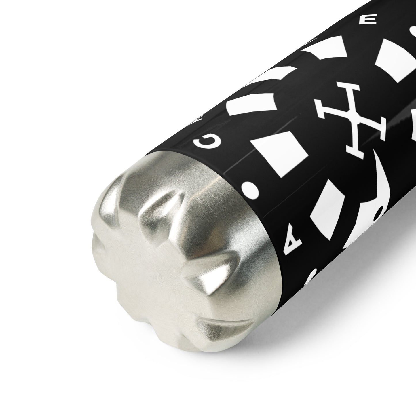 LAG Life's A Gamble Circle White Stainless steel water bottle