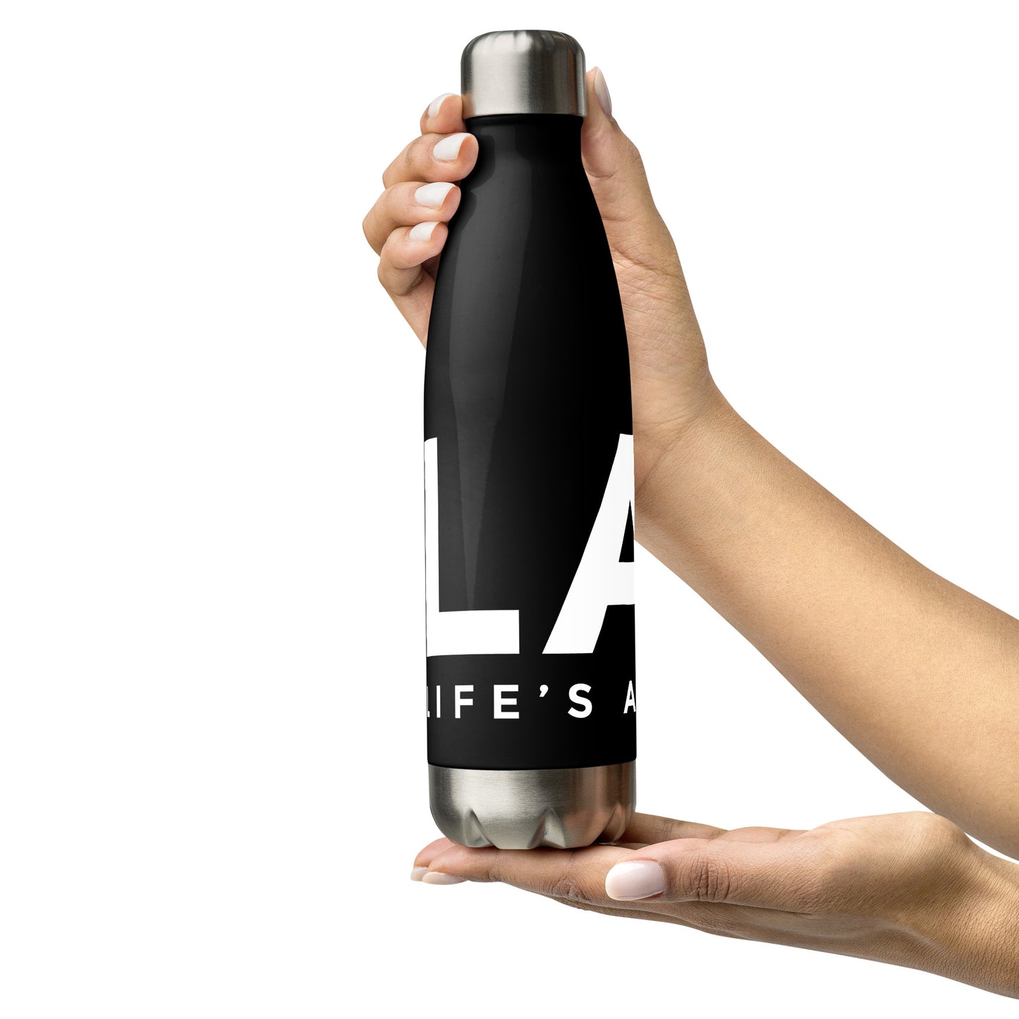 LAG Life's A Gamble White Stainless steel water bottle