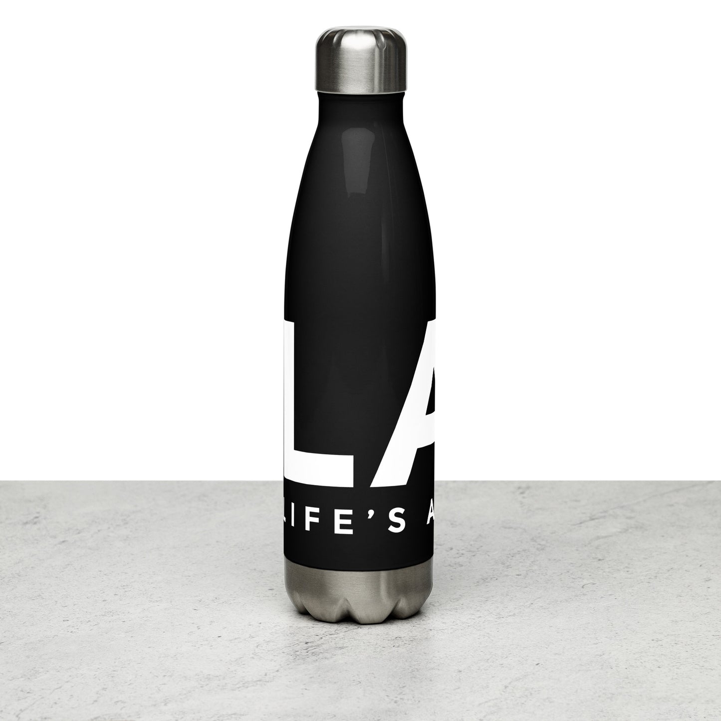 LAG Life's A Gamble White Stainless steel water bottle