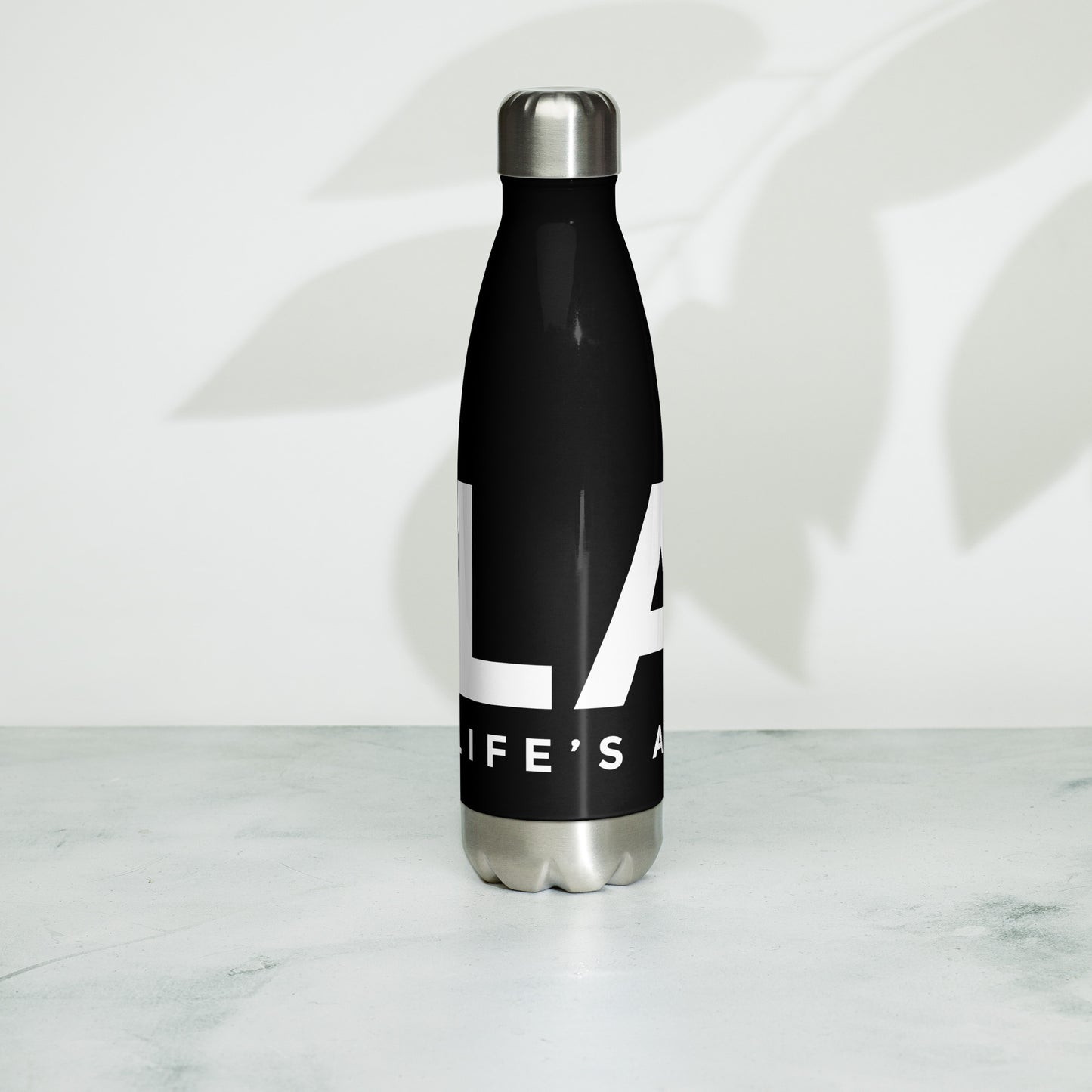 LAG Life's A Gamble White Stainless steel water bottle