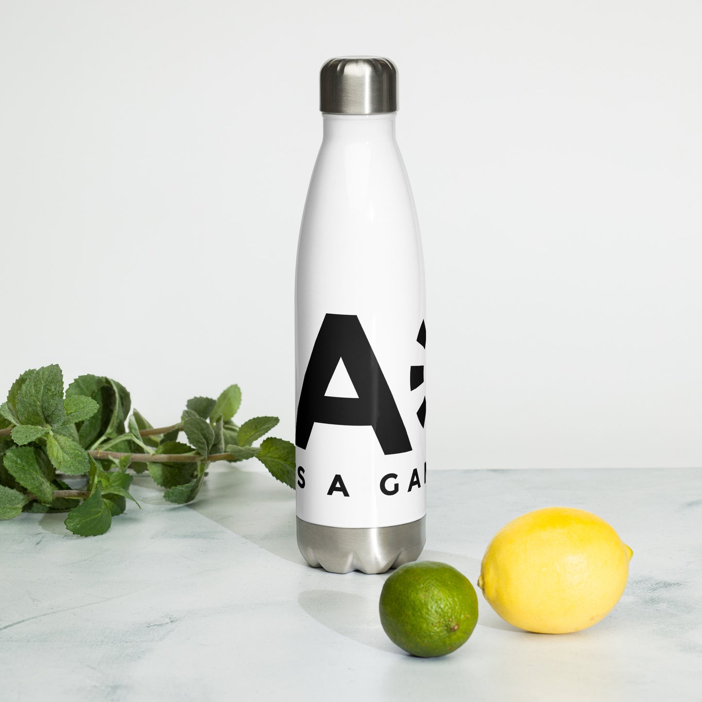 LAG Life's A Gamble Black Stainless steel water bottle