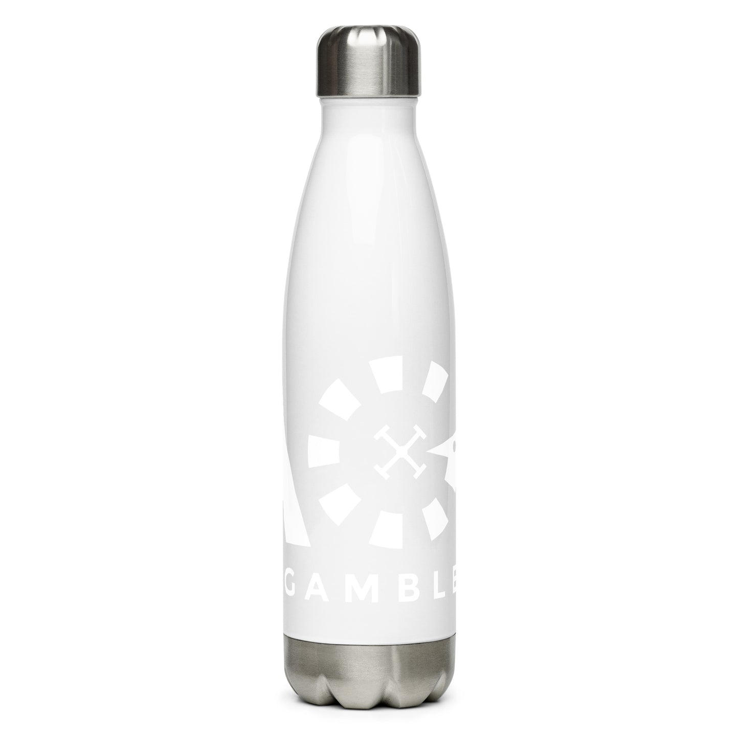 LAG Life's A Gamble White Stainless steel water bottle