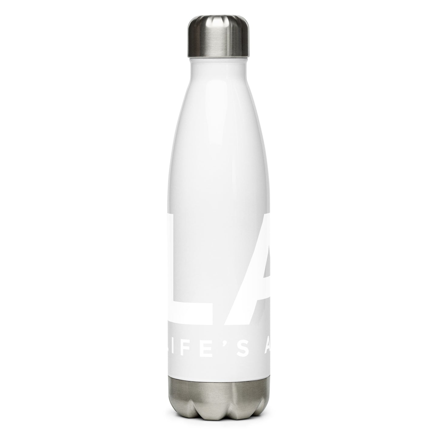 LAG Life's A Gamble White Stainless steel water bottle