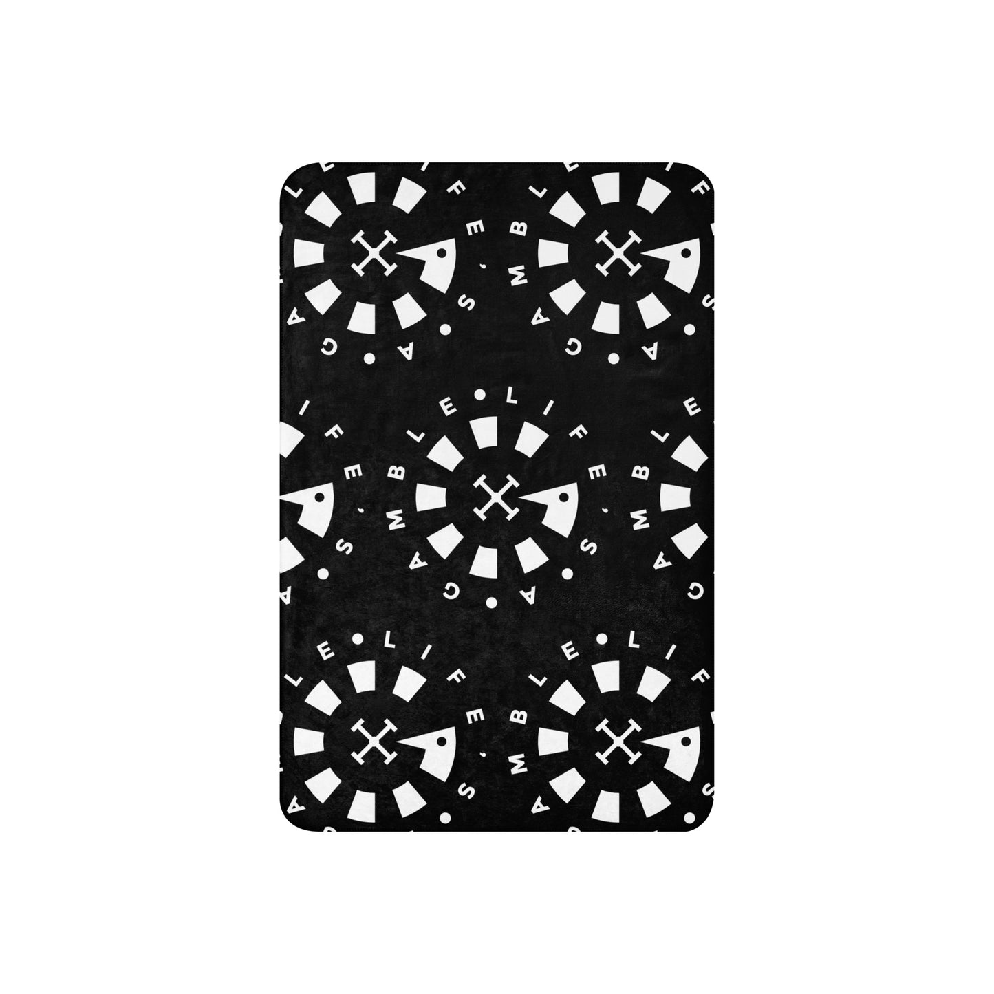 LAG Life’s A Gamble Circle White Sherpa blanket