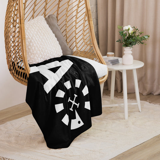 LAG White Sherpa blanket