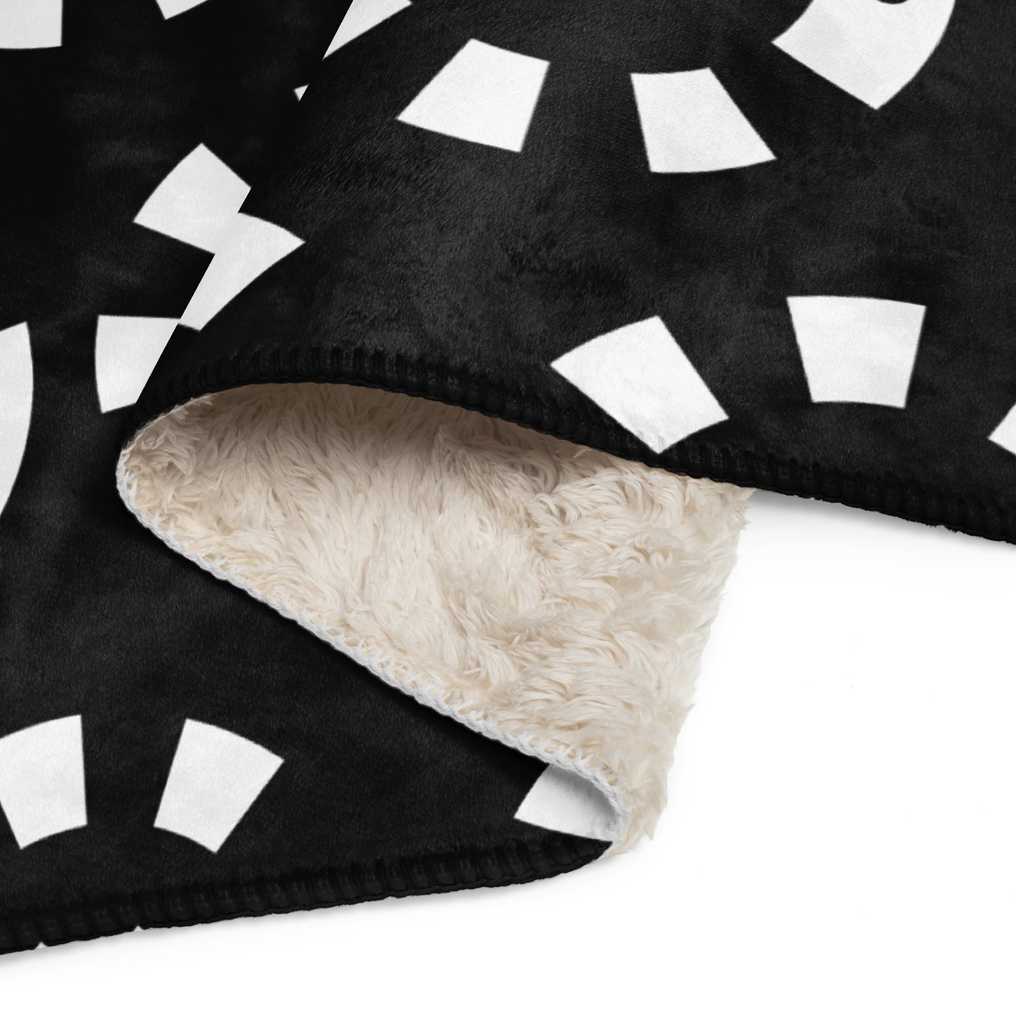 Big G White Sherpa blanket