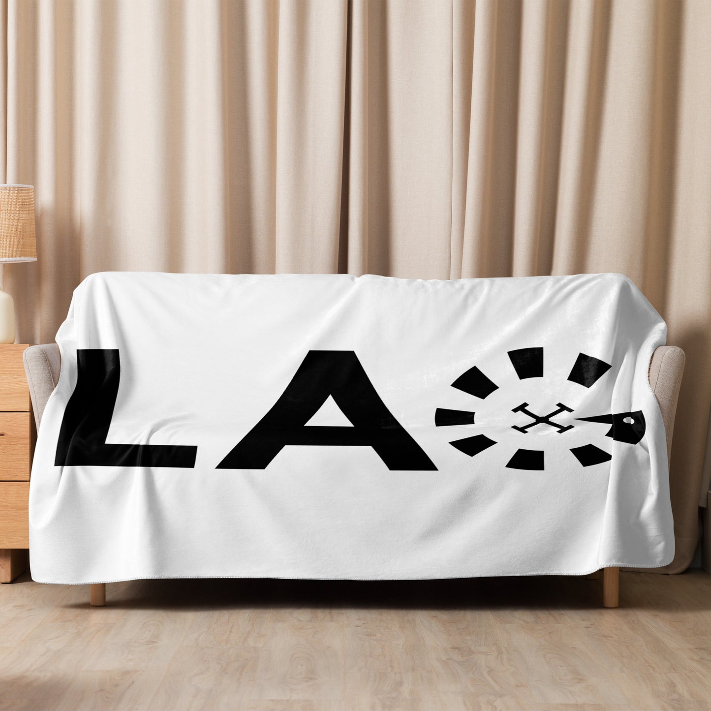 LAG Black Sherpa blanket