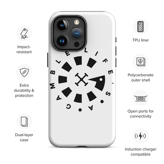 LAG Life’s A Gamble Circle Black Tough Case for iPhone®