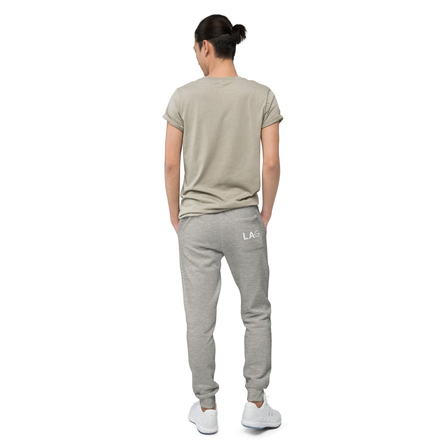 LAG White Unisex fleece sweatpants