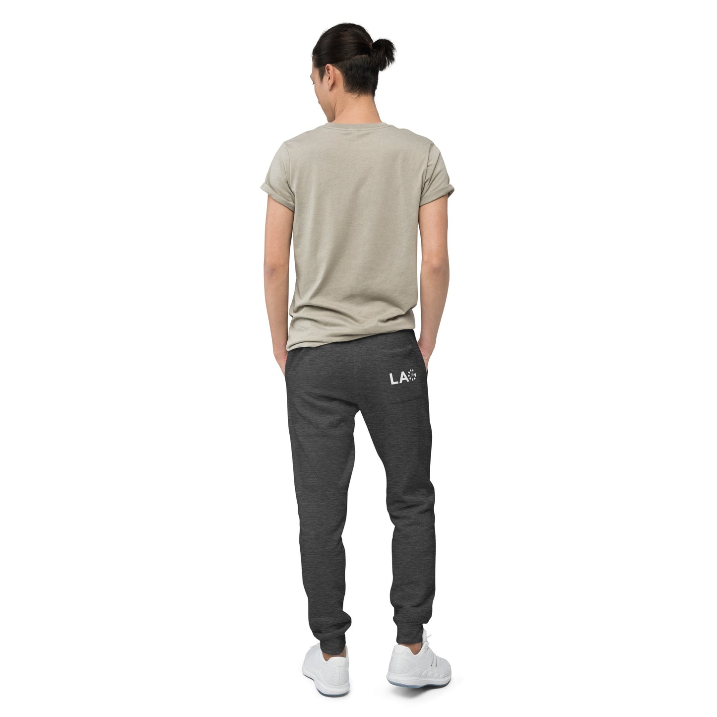 LAG White Unisex fleece sweatpants
