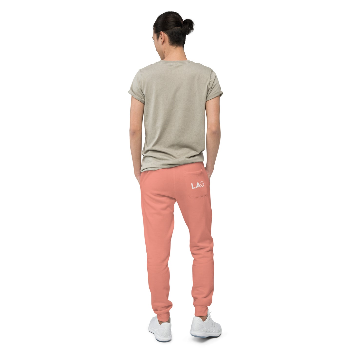 LAG White Unisex fleece sweatpants