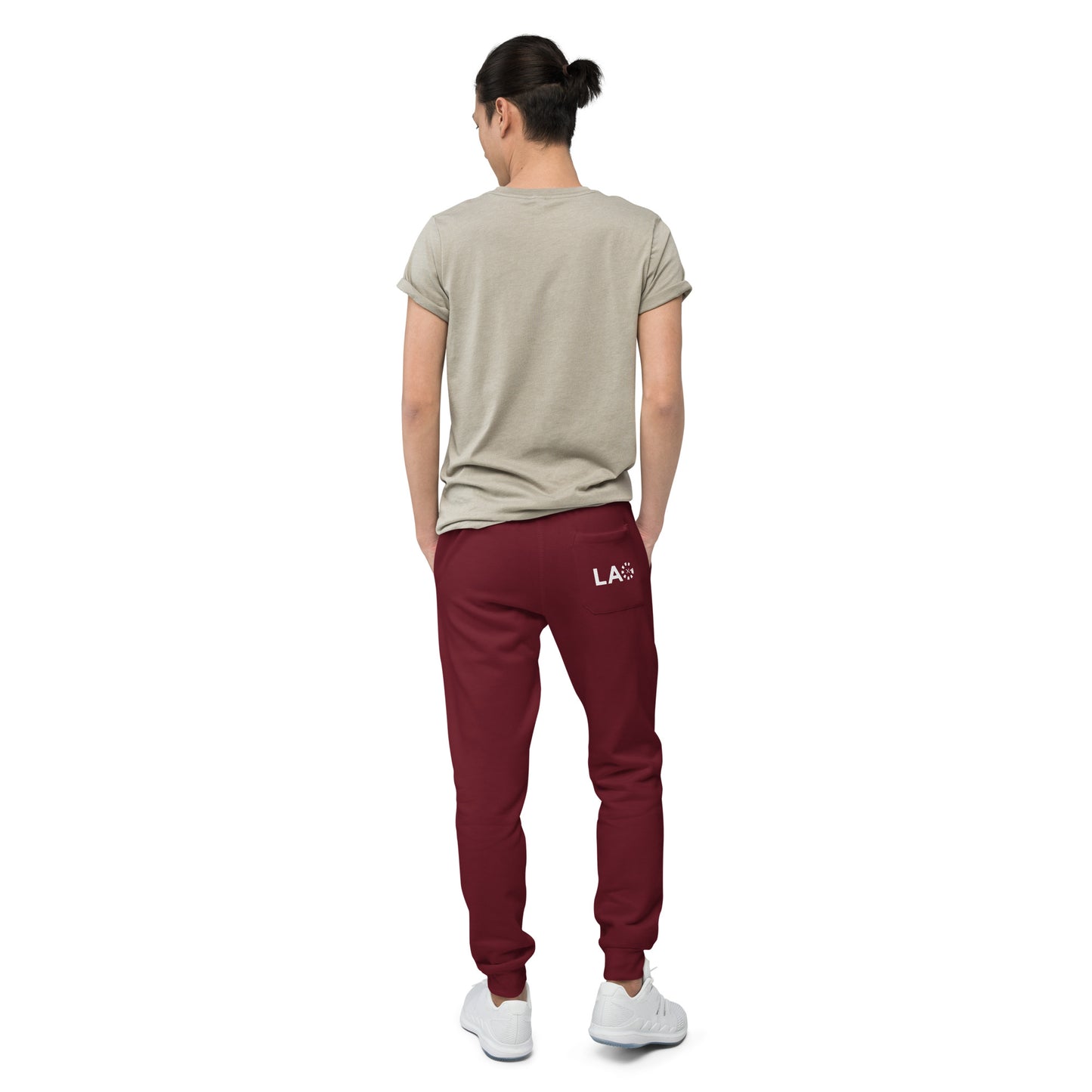 LAG White Unisex fleece sweatpants