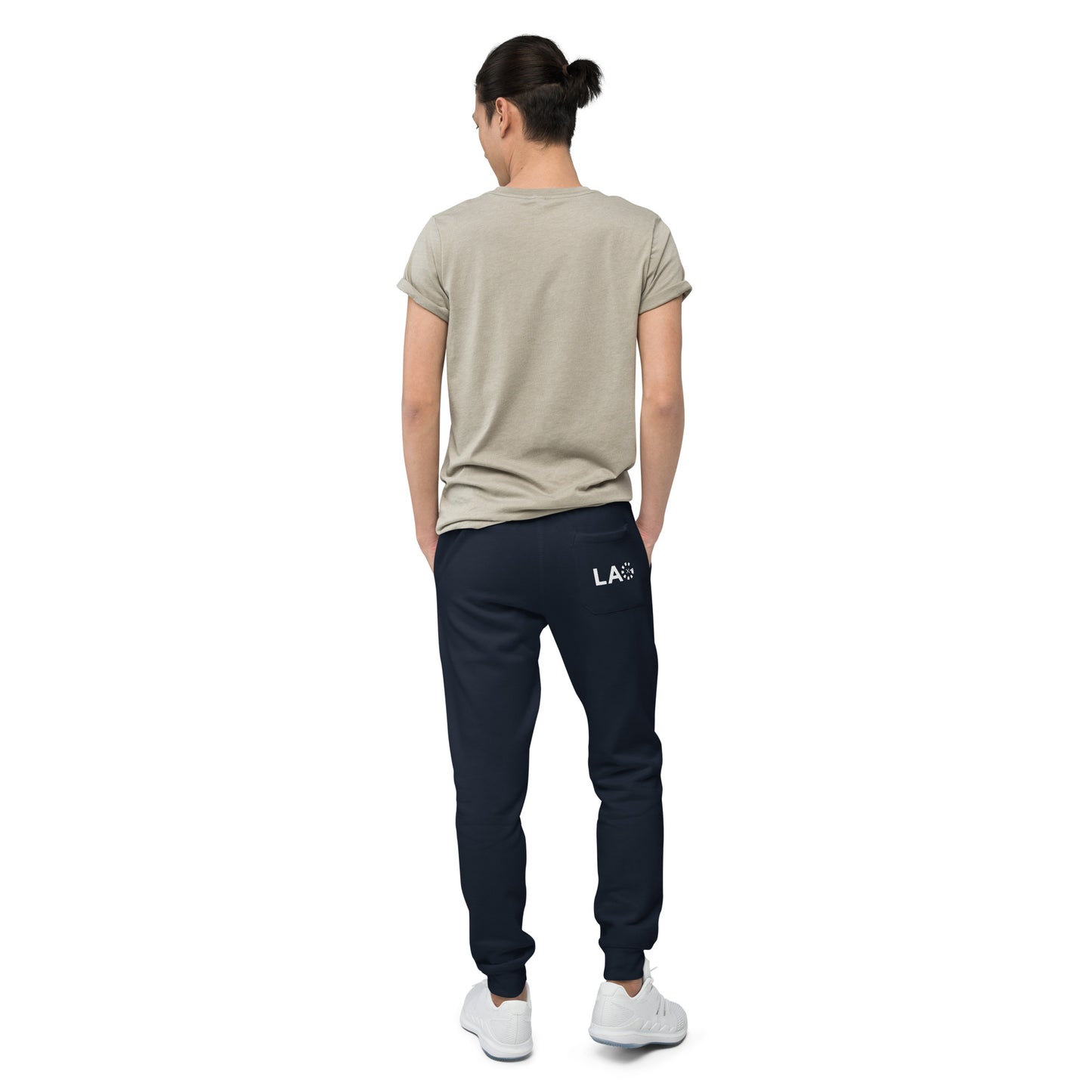 LAG White Unisex fleece sweatpants