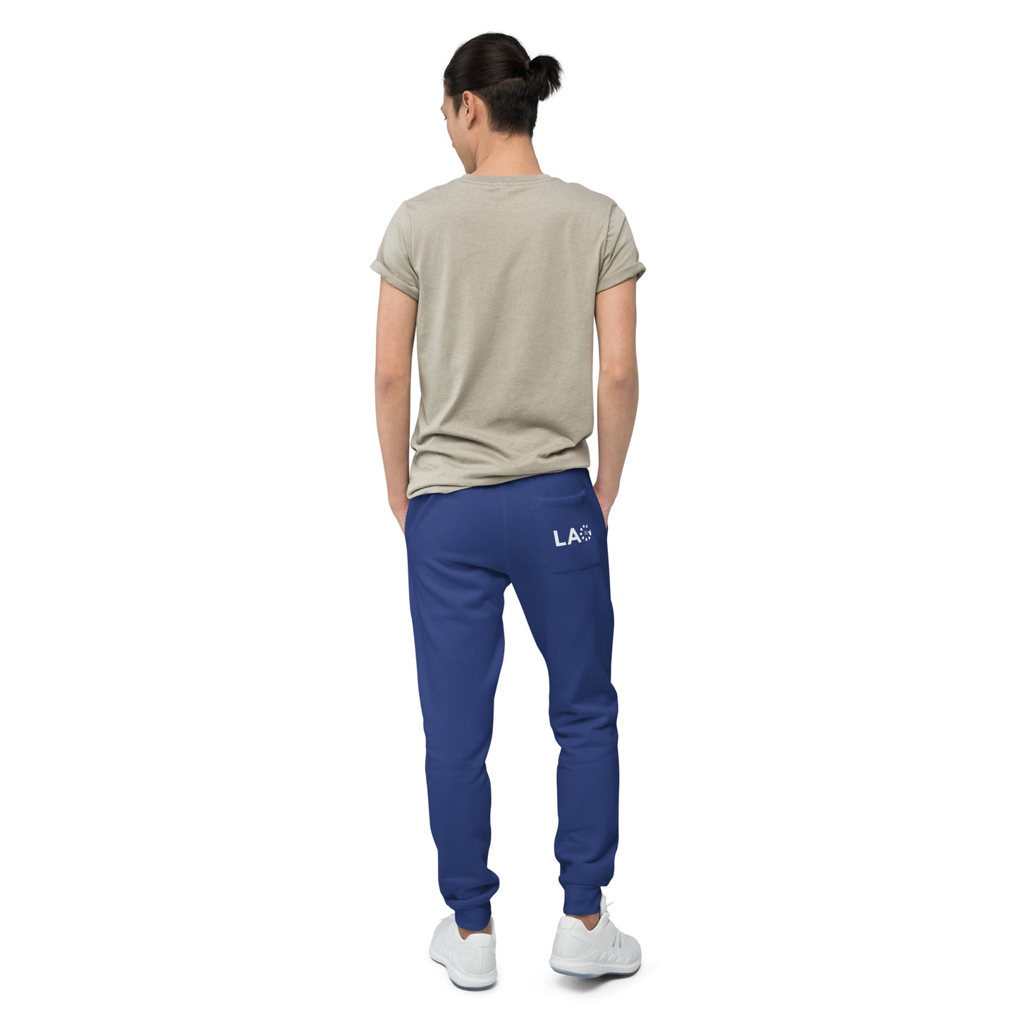 LAG White Unisex fleece sweatpants