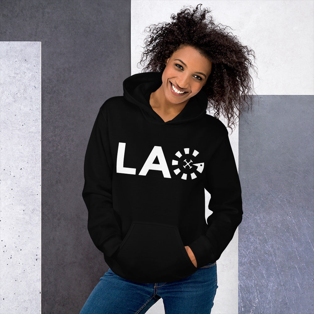 LAG White Unisex Hoodie