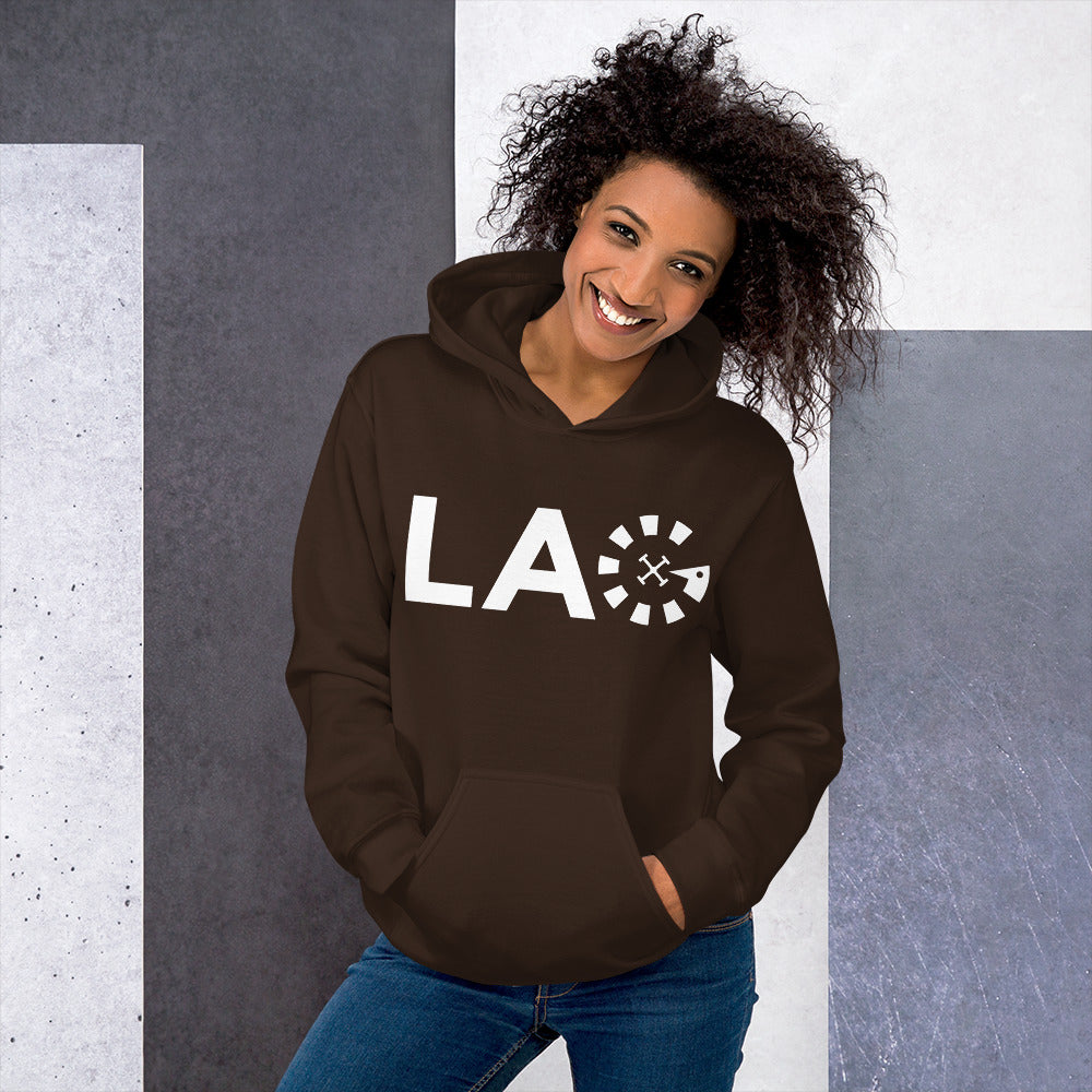 LAG White Unisex Hoodie