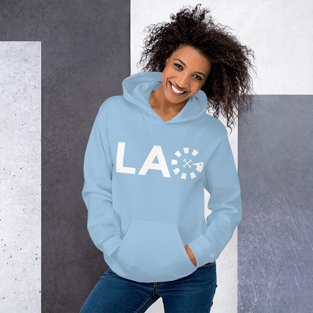 LAG White Unisex Hoodie