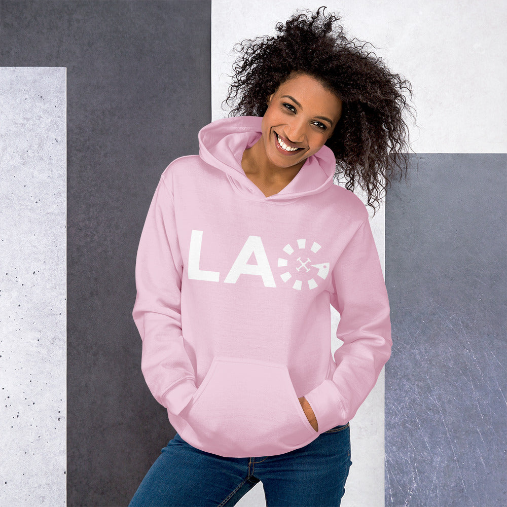 LAG White Unisex Hoodie