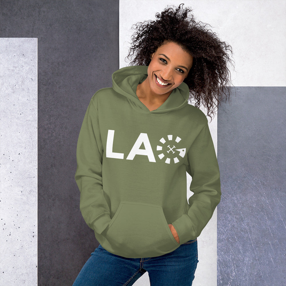 LAG White Unisex Hoodie