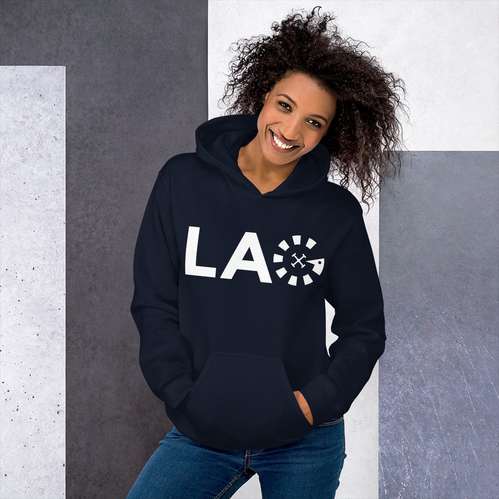LAG White Unisex Hoodie