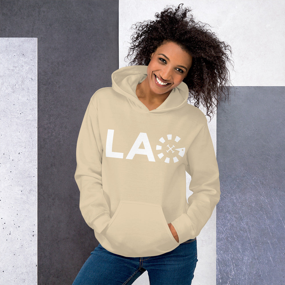 LAG White Unisex Hoodie