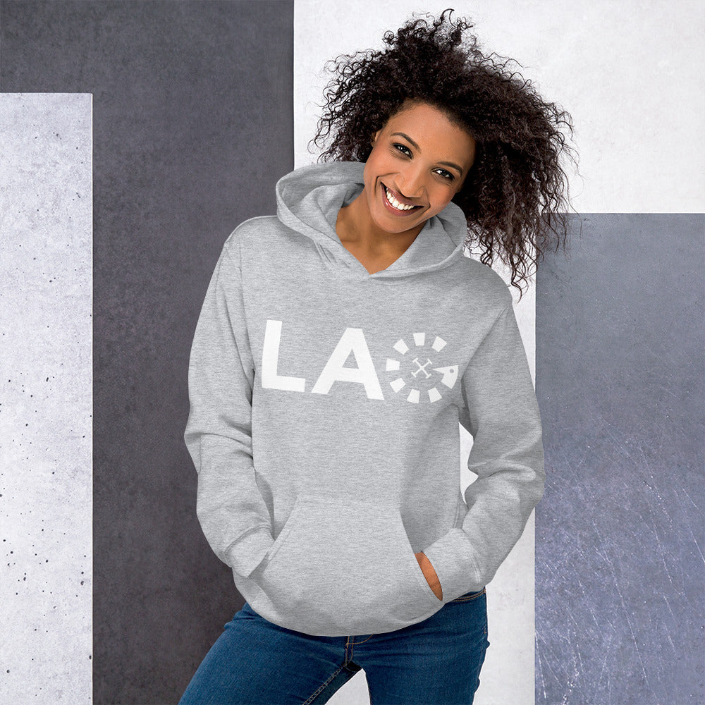 LAG White Unisex Hoodie