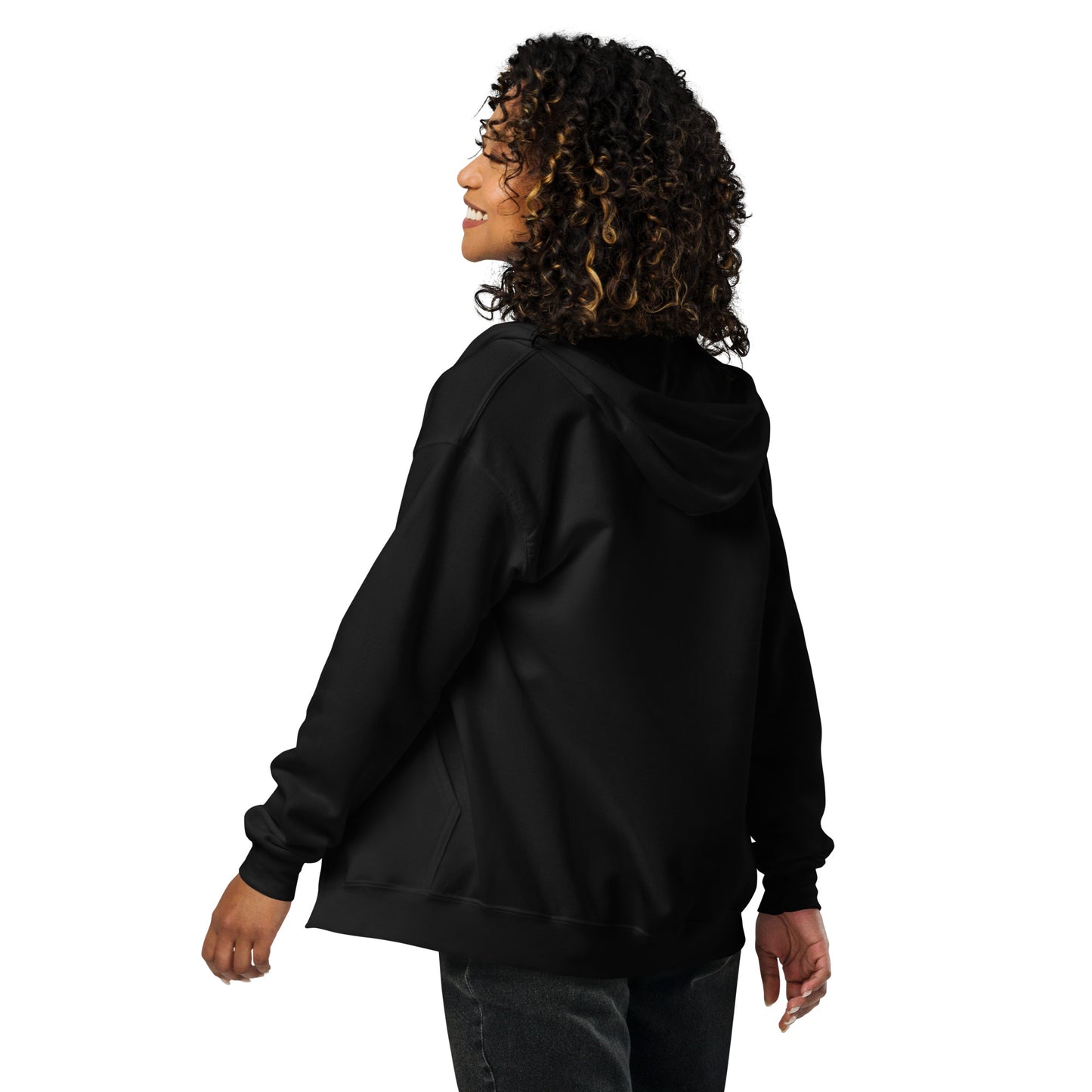 Big G White Unisex heavy blend zip hoodie