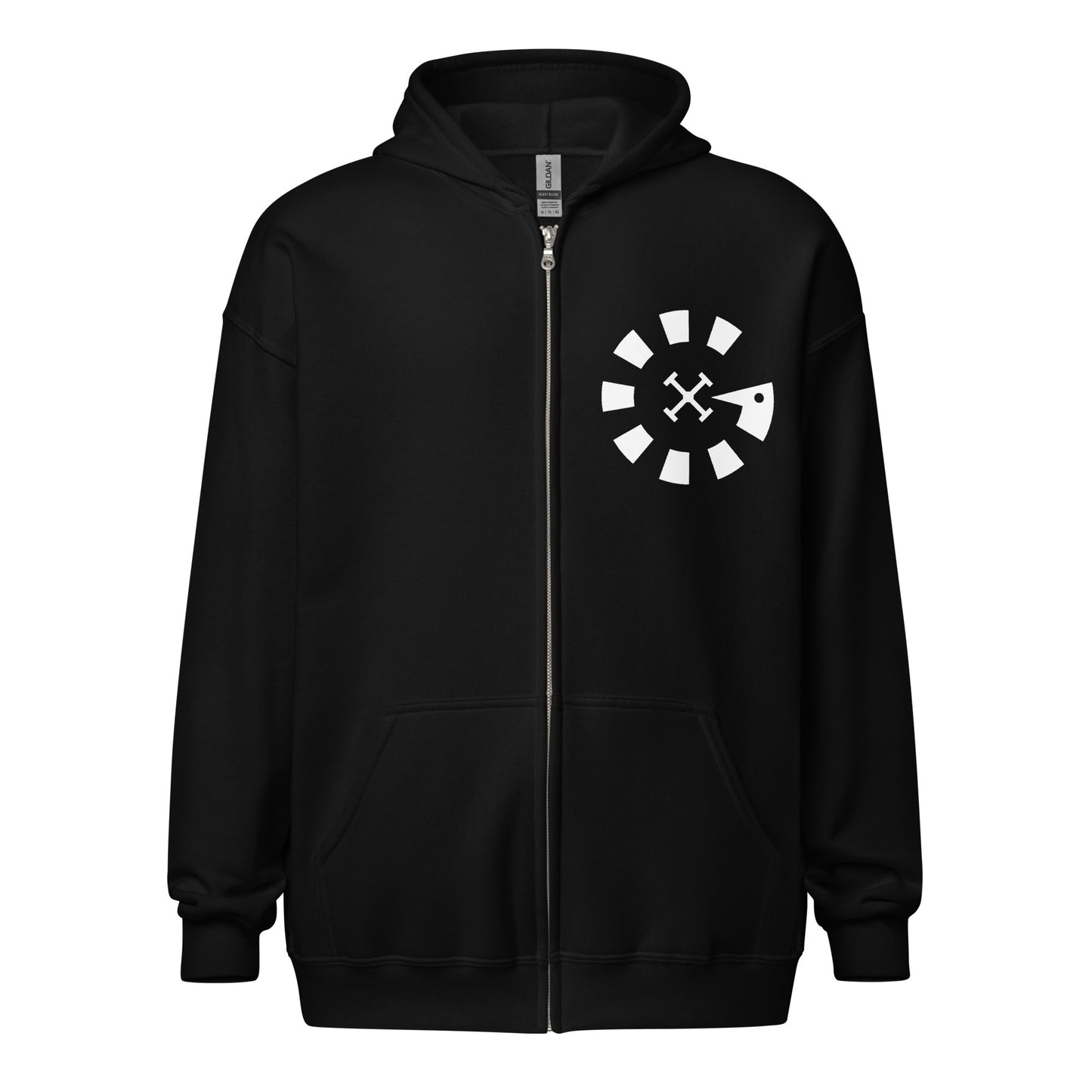 Big G White Unisex heavy blend zip hoodie