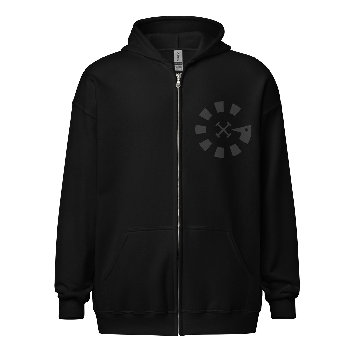 Big G Black Unisex heavy blend zip hoodie