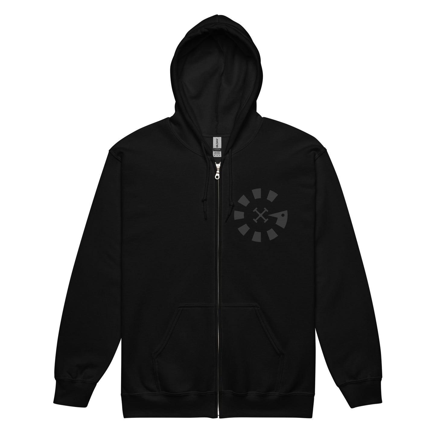 Big G Black Unisex heavy blend zip hoodie