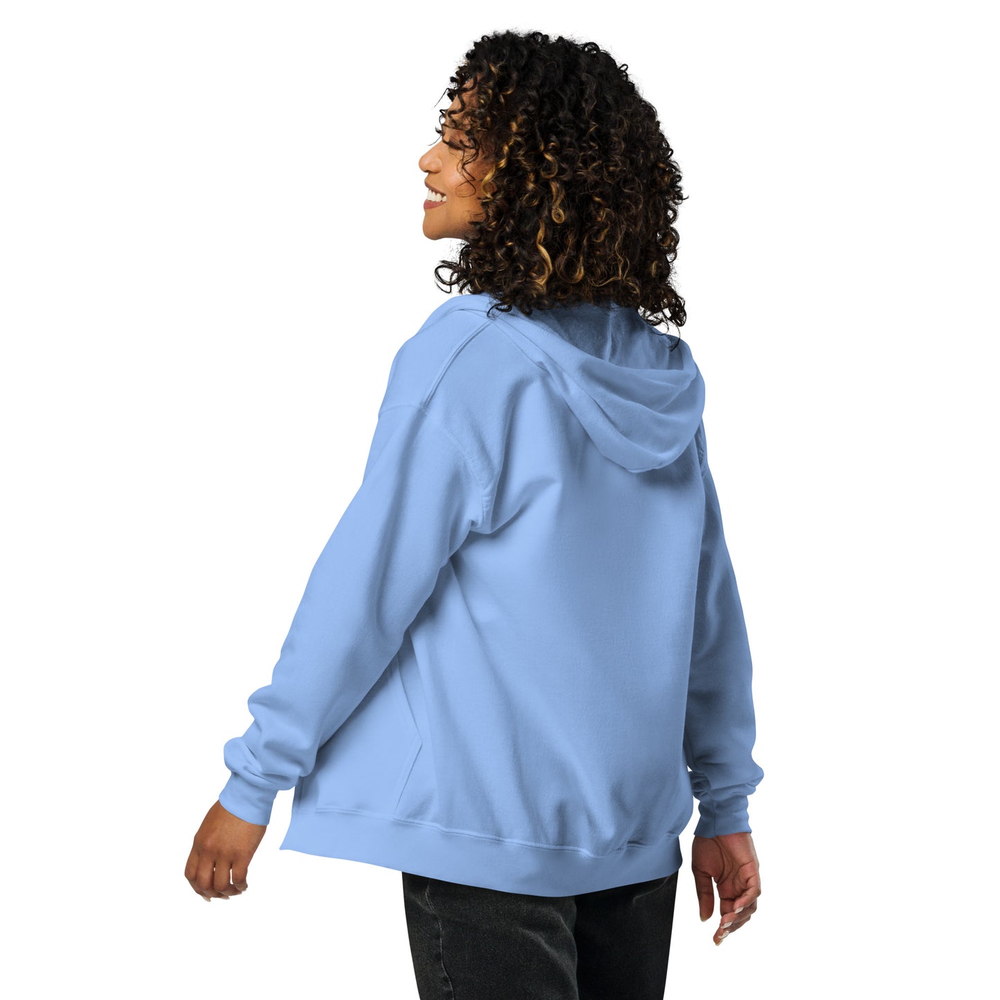 Big G White Unisex heavy blend zip hoodie