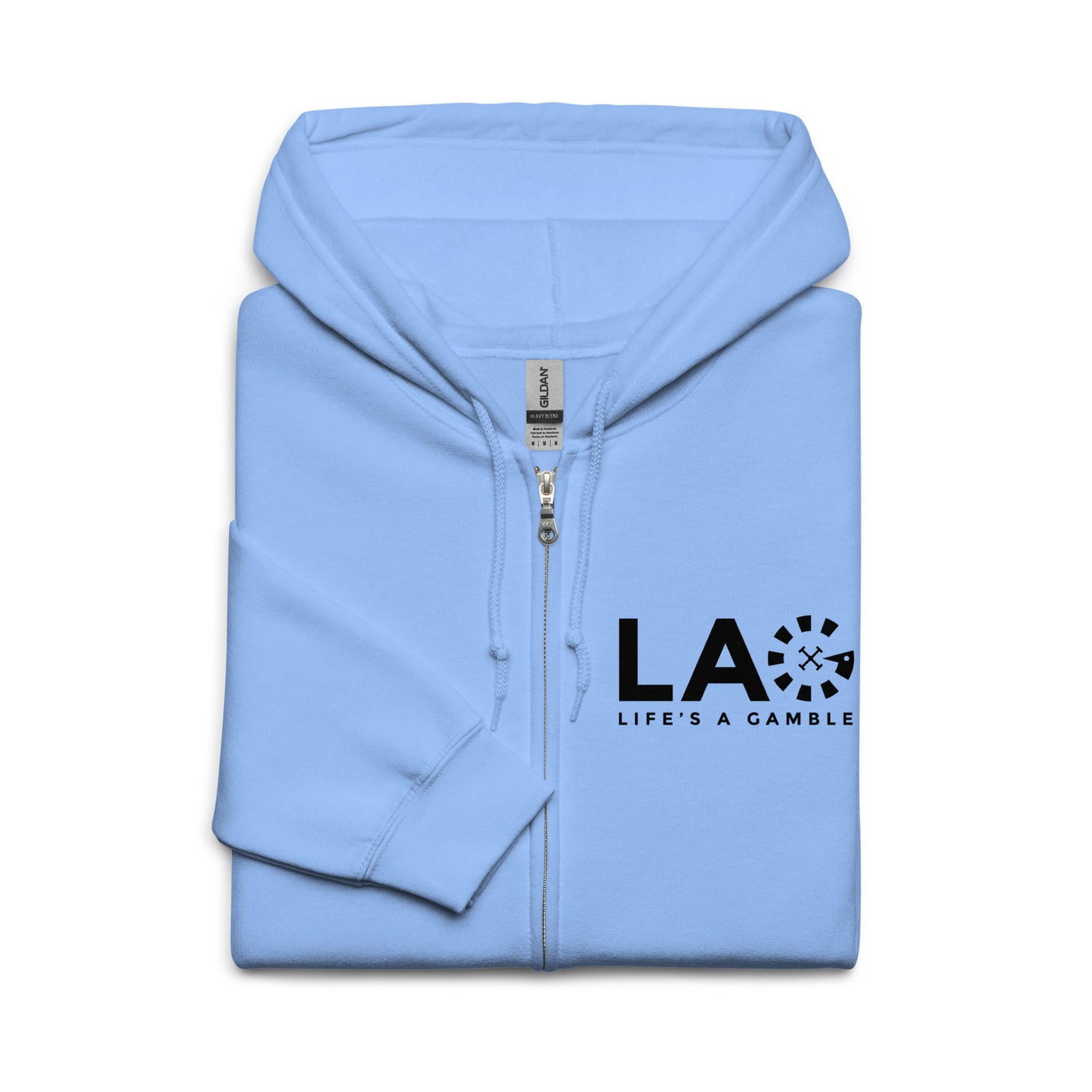 LAG Life's A Gamble Black Unisex heavy blend zip hoodie
