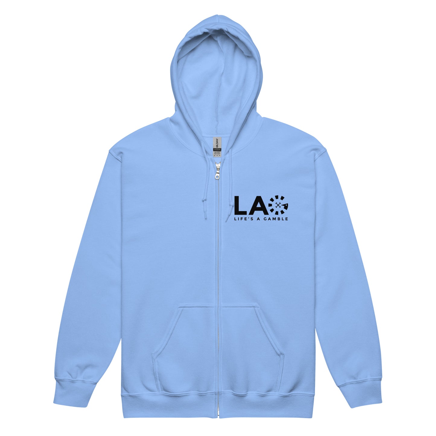 LAG Life's A Gamble Black Unisex heavy blend zip hoodie