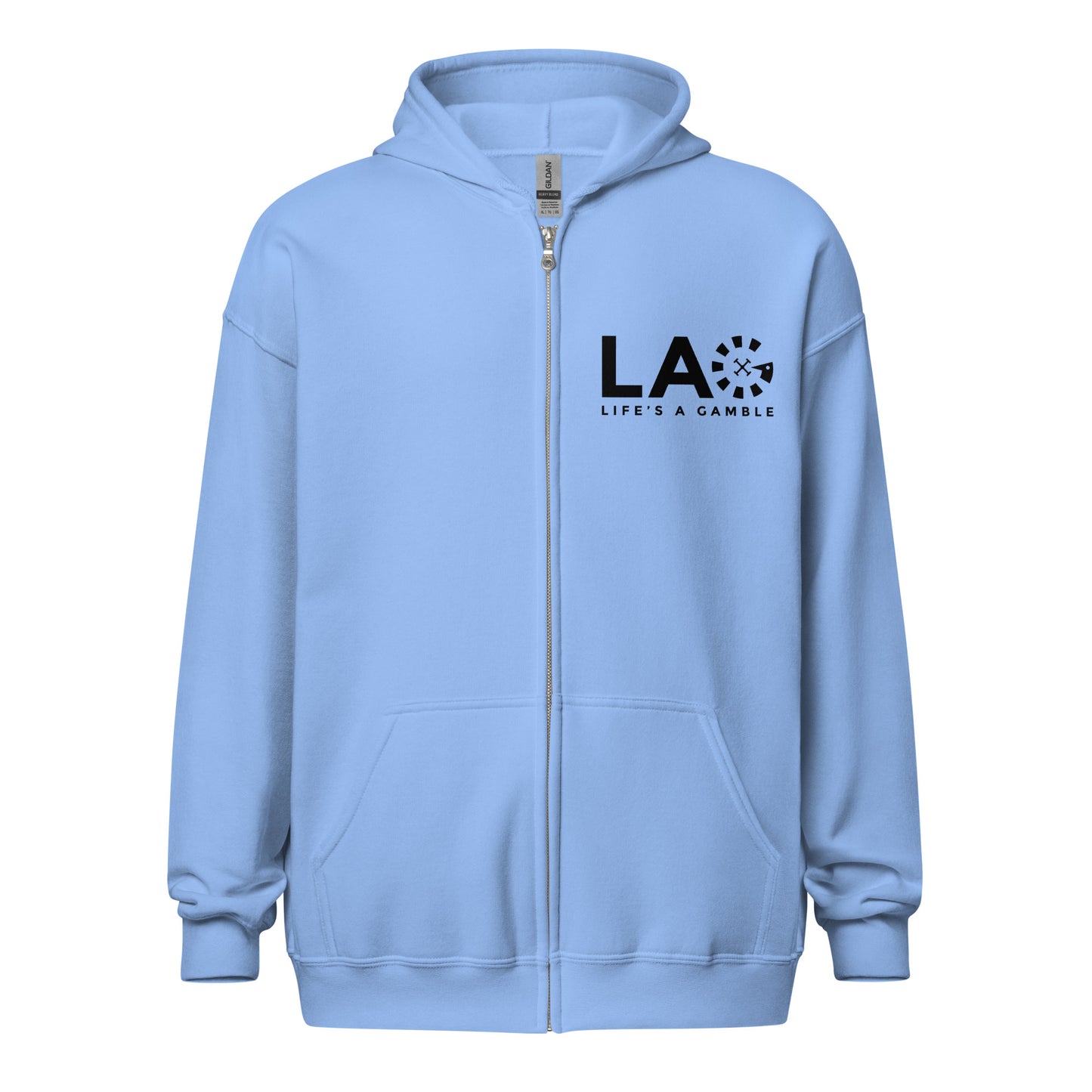 LAG Life's A Gamble Black Unisex heavy blend zip hoodie