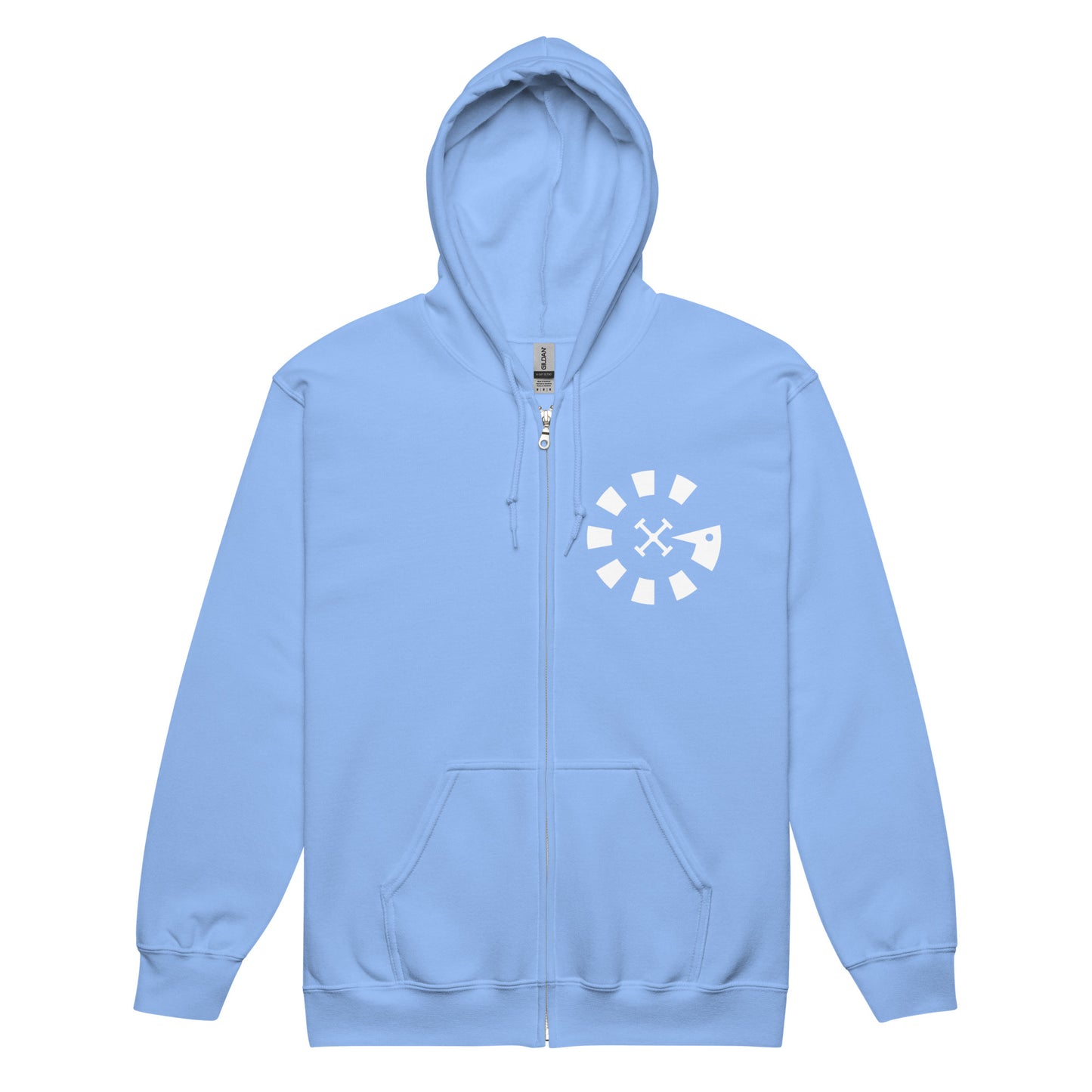 Big G White Unisex heavy blend zip hoodie