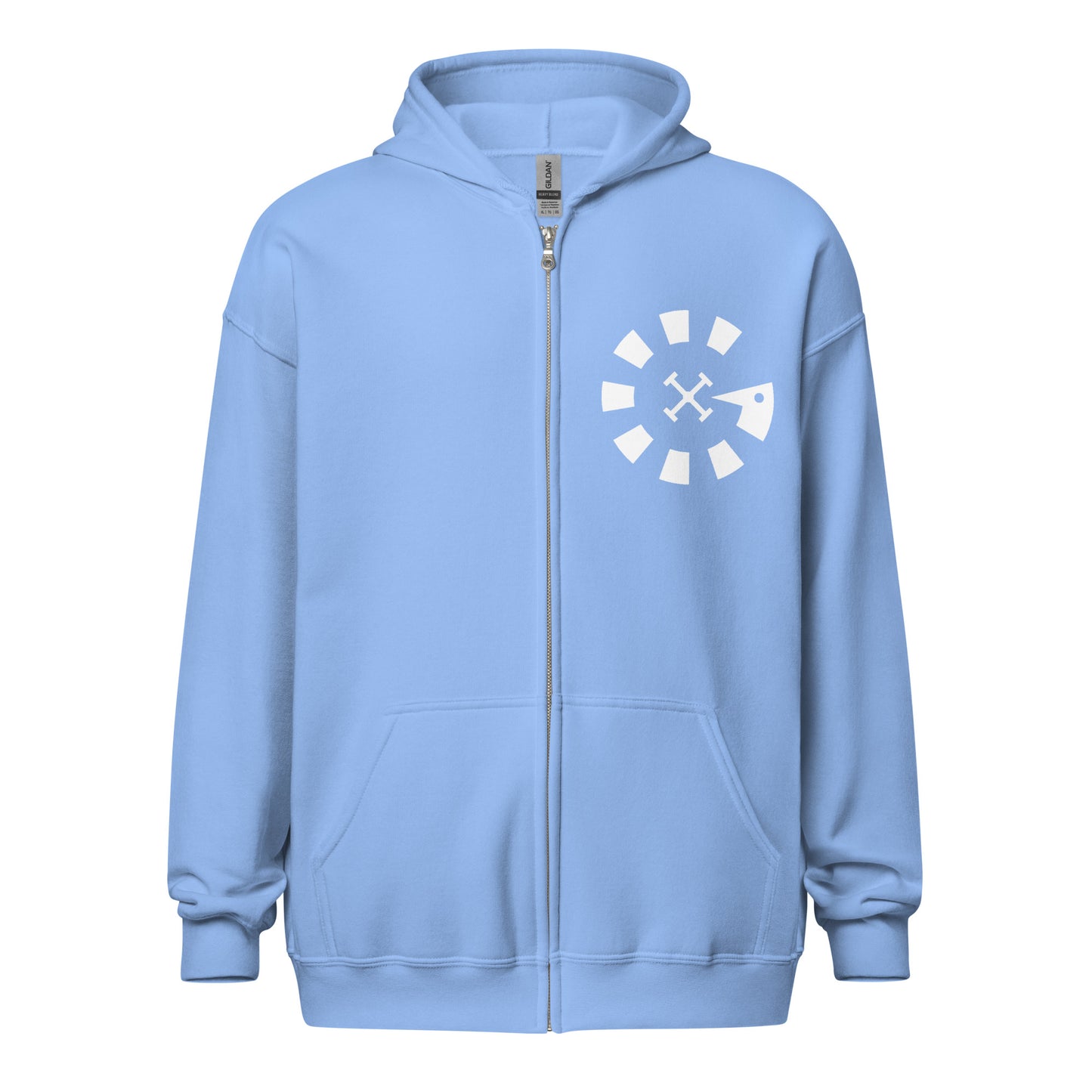 Big G White Unisex heavy blend zip hoodie