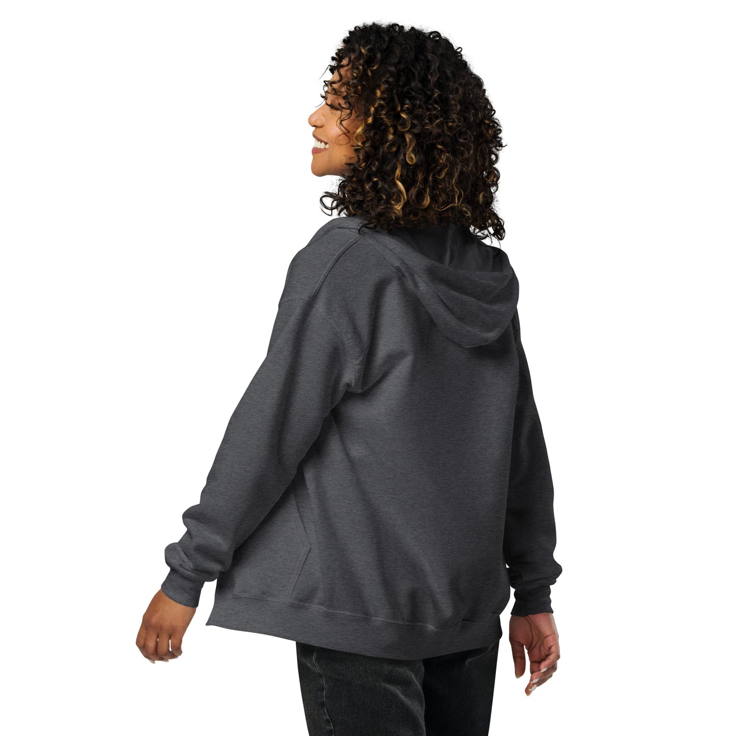 Big G Black Unisex heavy blend zip hoodie