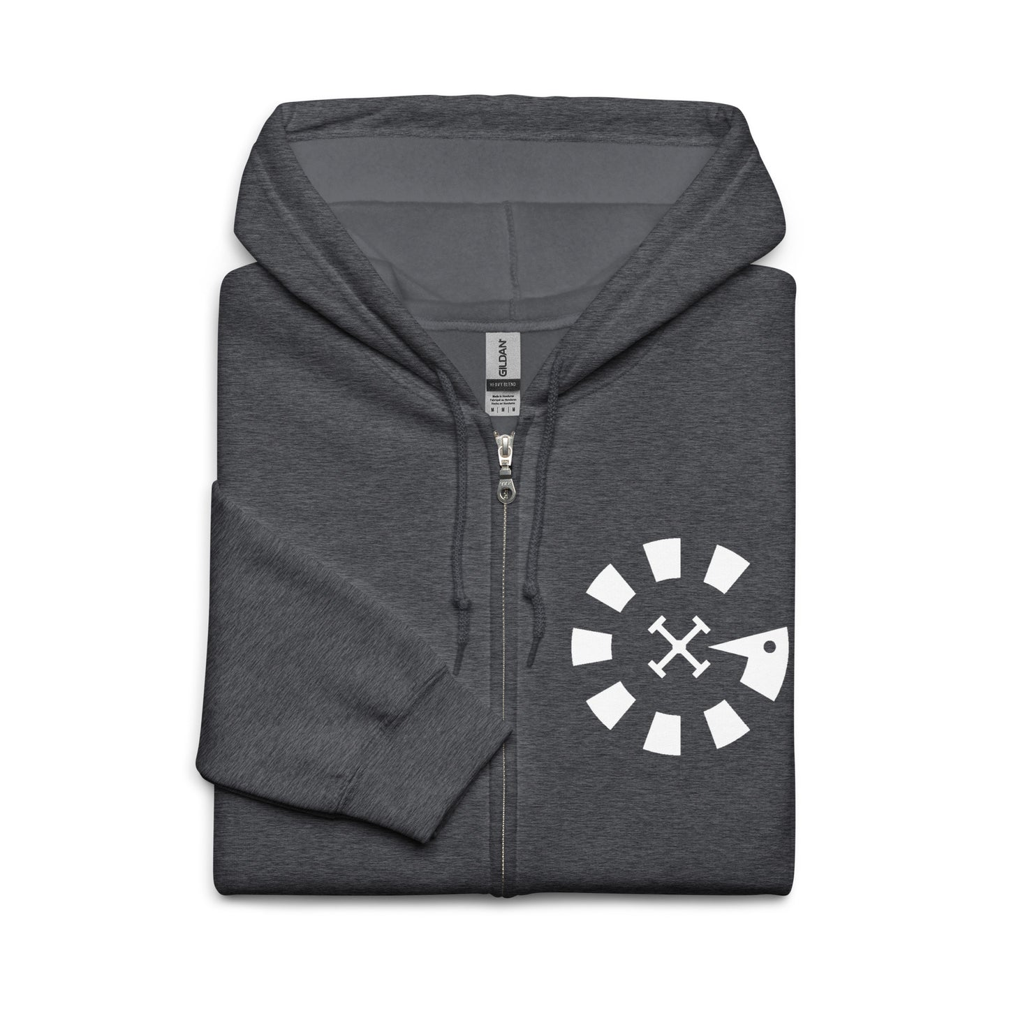 Big G White Unisex heavy blend zip hoodie