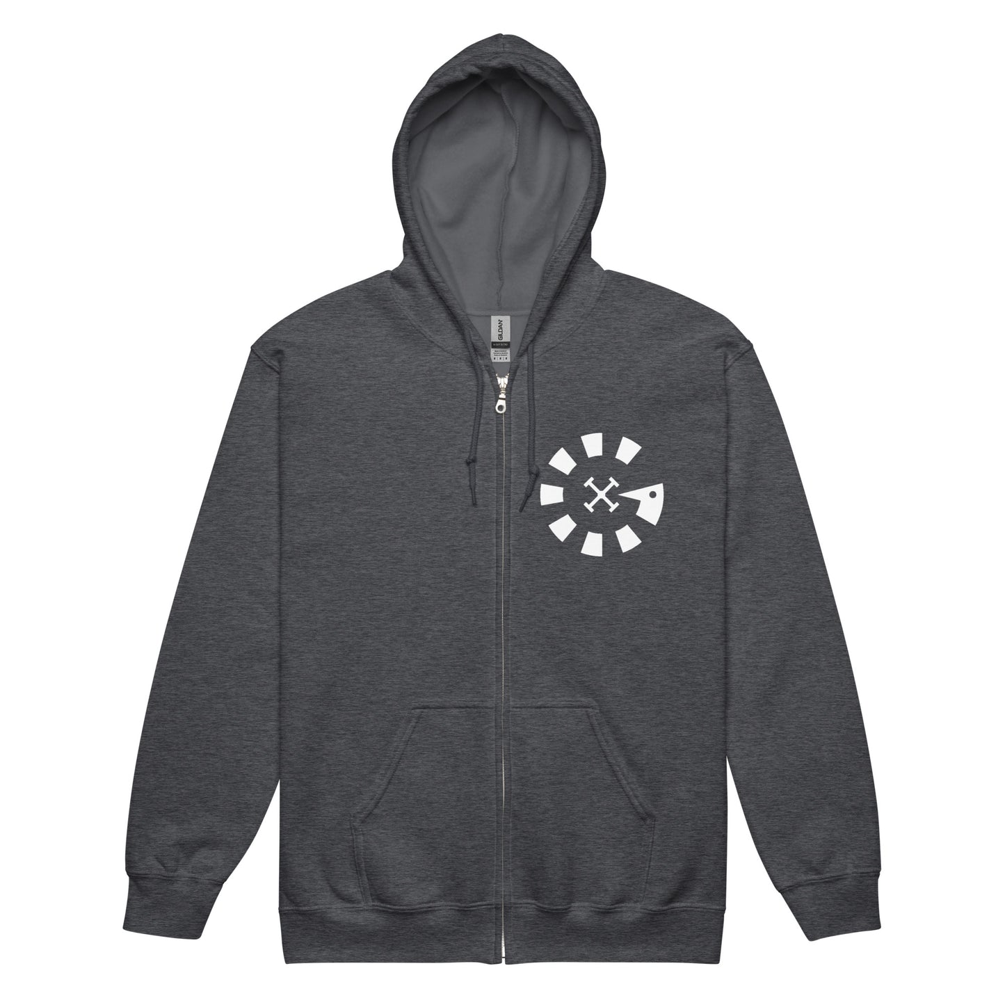 Big G White Unisex heavy blend zip hoodie
