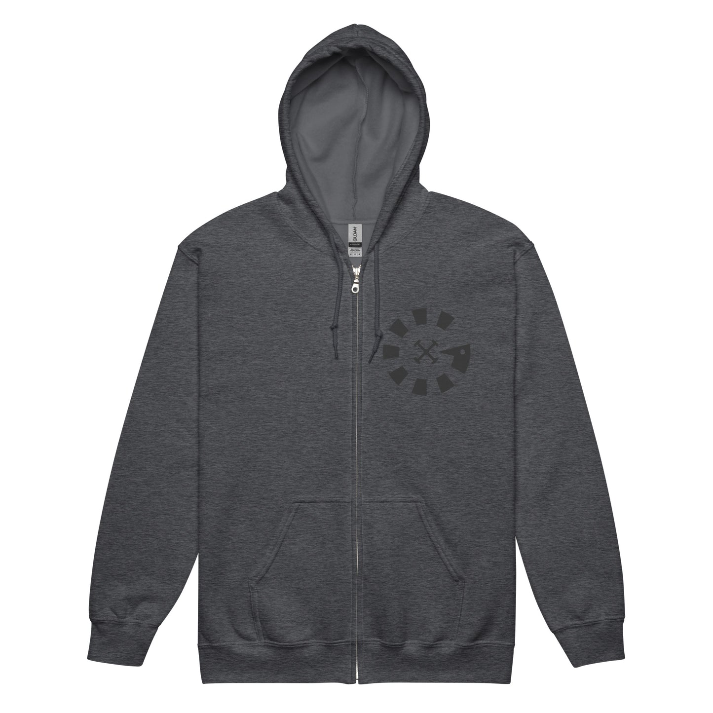 Big G Black Unisex heavy blend zip hoodie