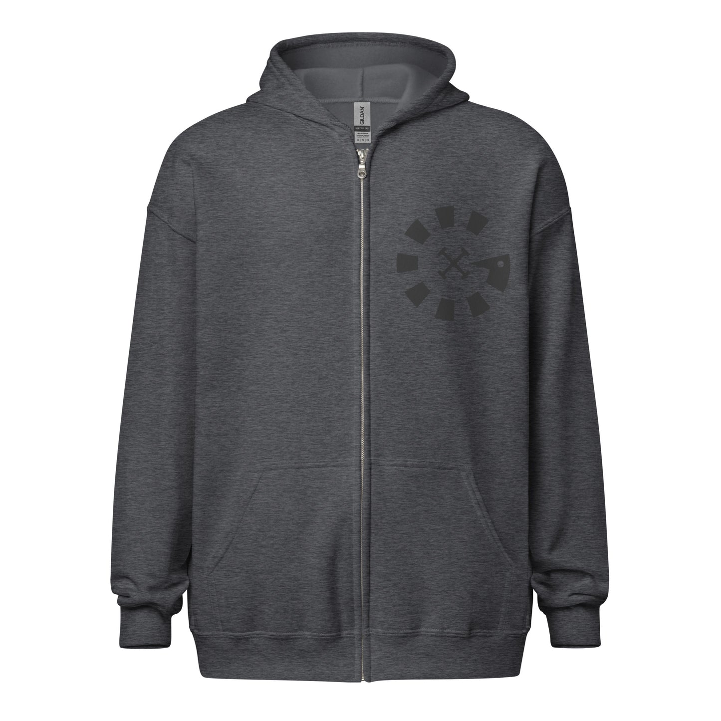 Big G Black Unisex heavy blend zip hoodie