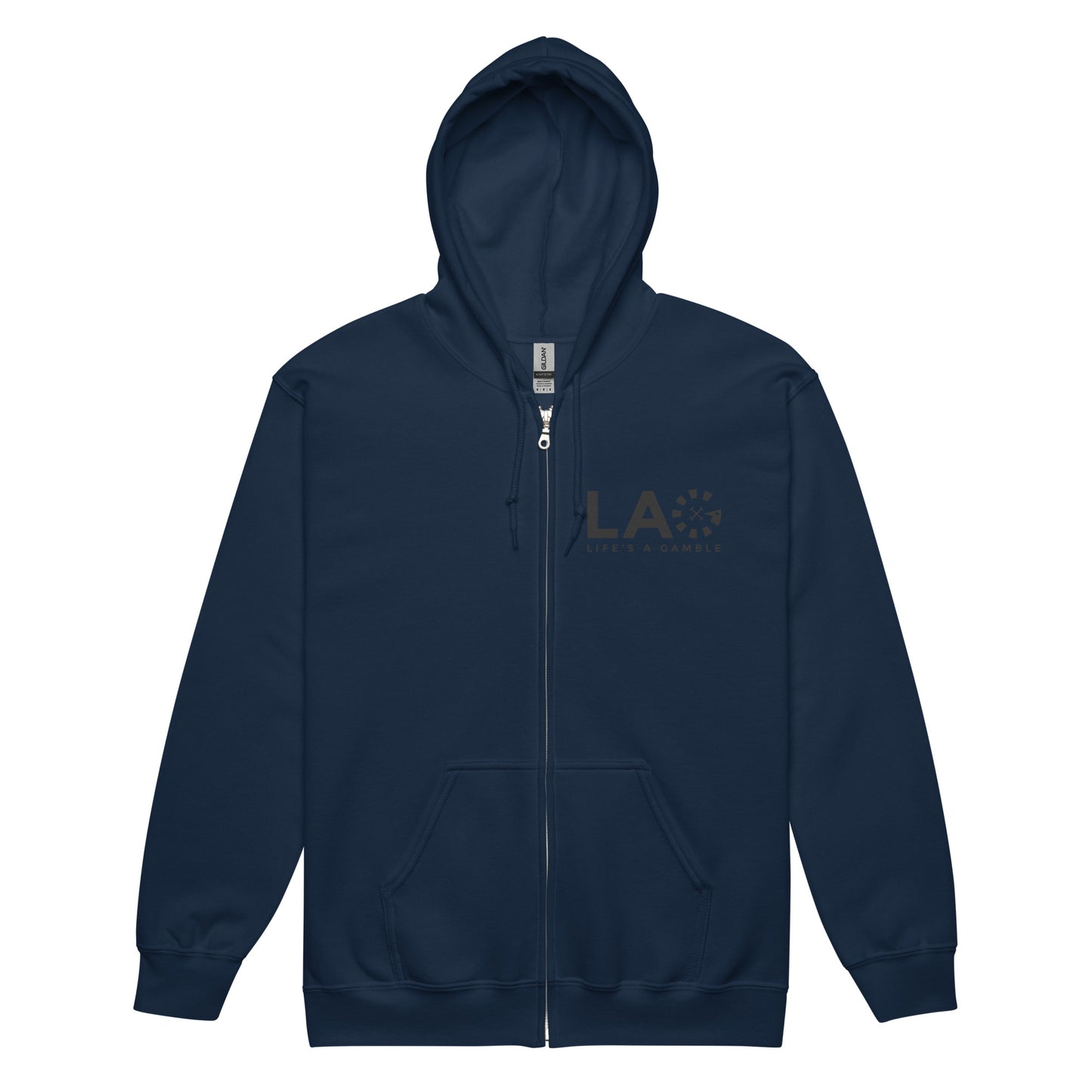 LAG Life's A Gamble Black Unisex heavy blend zip hoodie