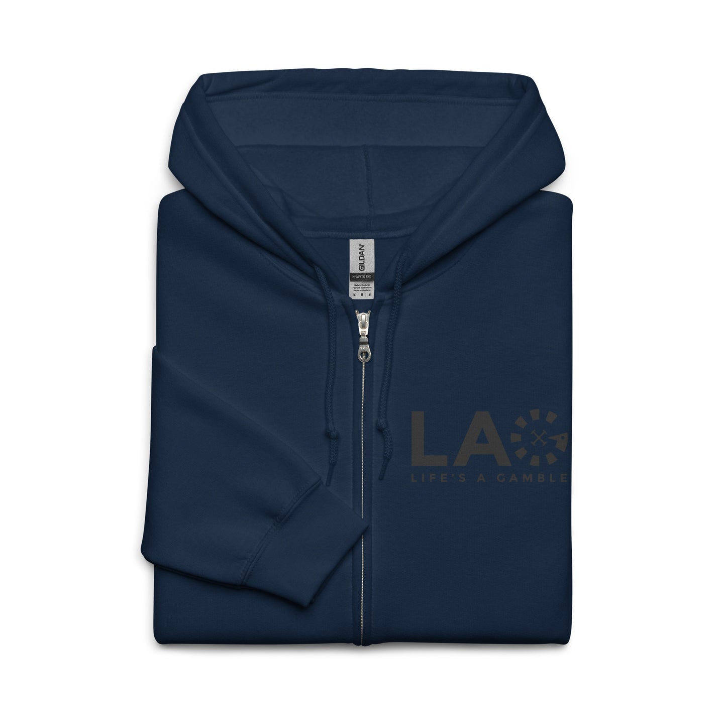 LAG Life's A Gamble Black Unisex heavy blend zip hoodie