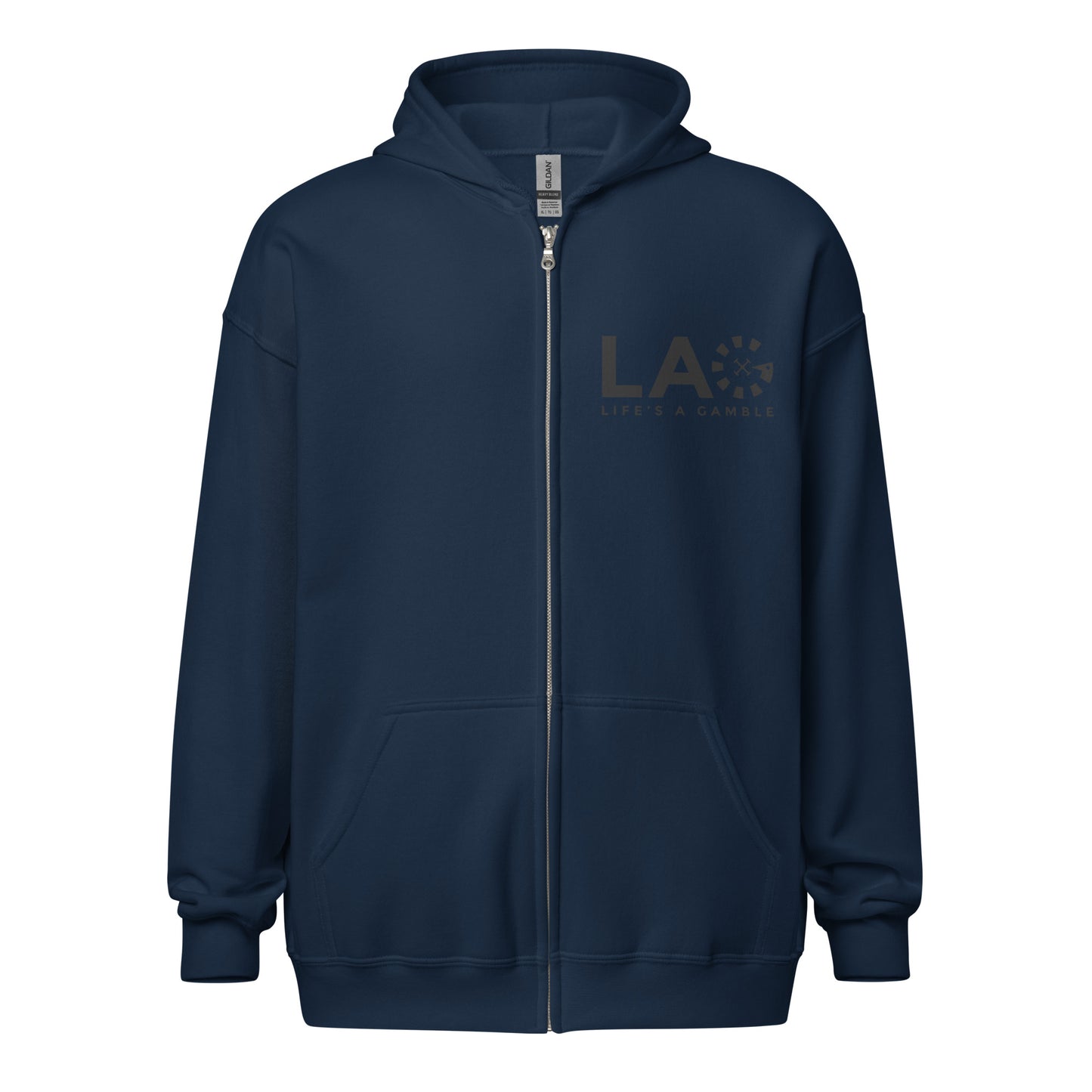 LAG Life's A Gamble Black Unisex heavy blend zip hoodie