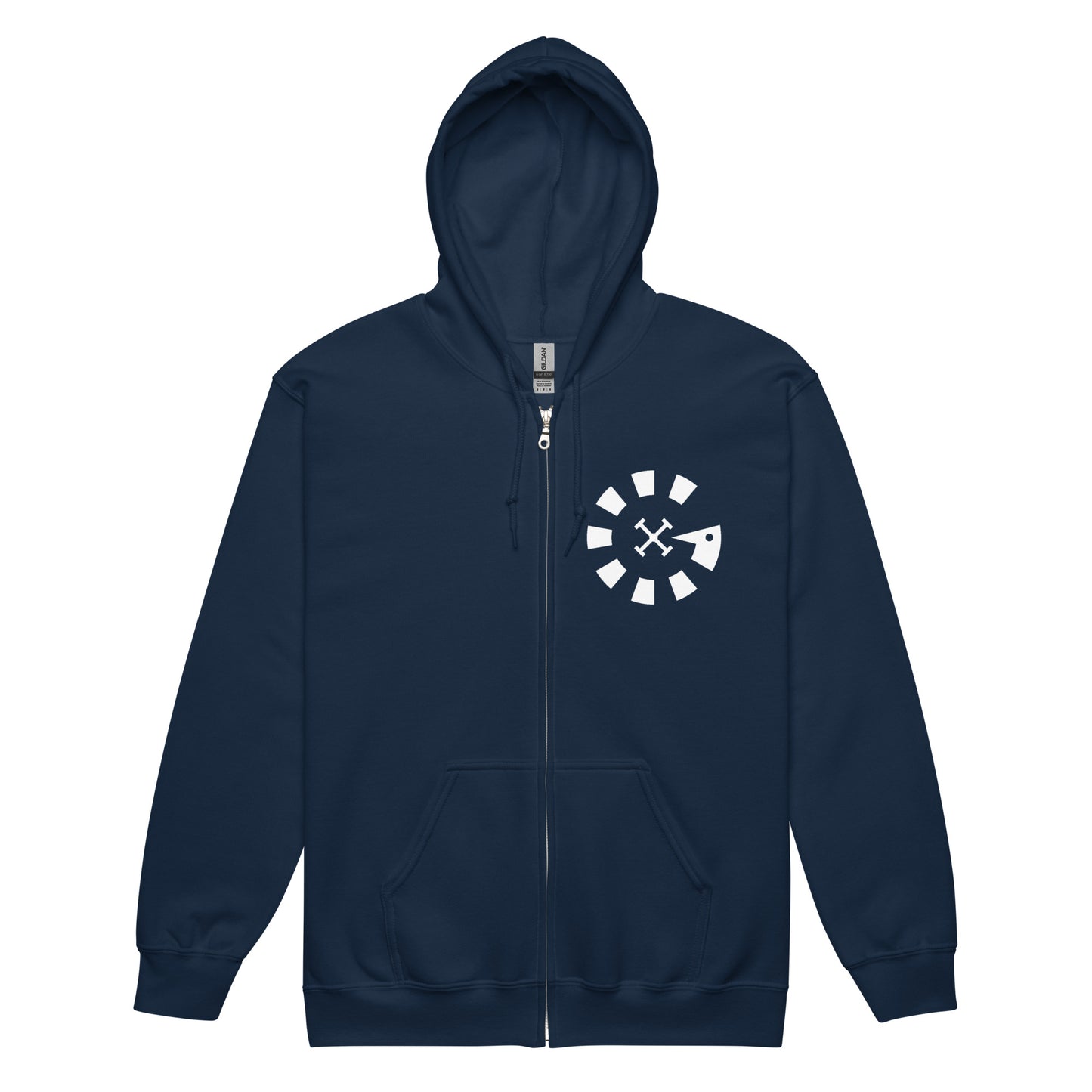 Big G White Unisex heavy blend zip hoodie