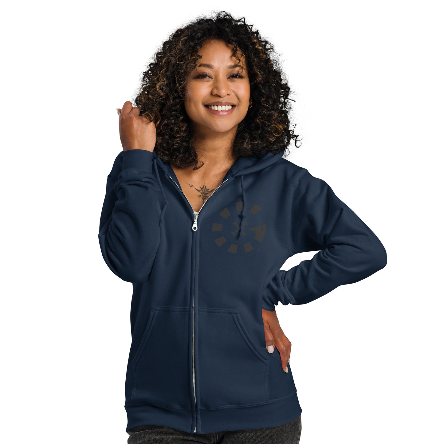 Big G Black Unisex heavy blend zip hoodie