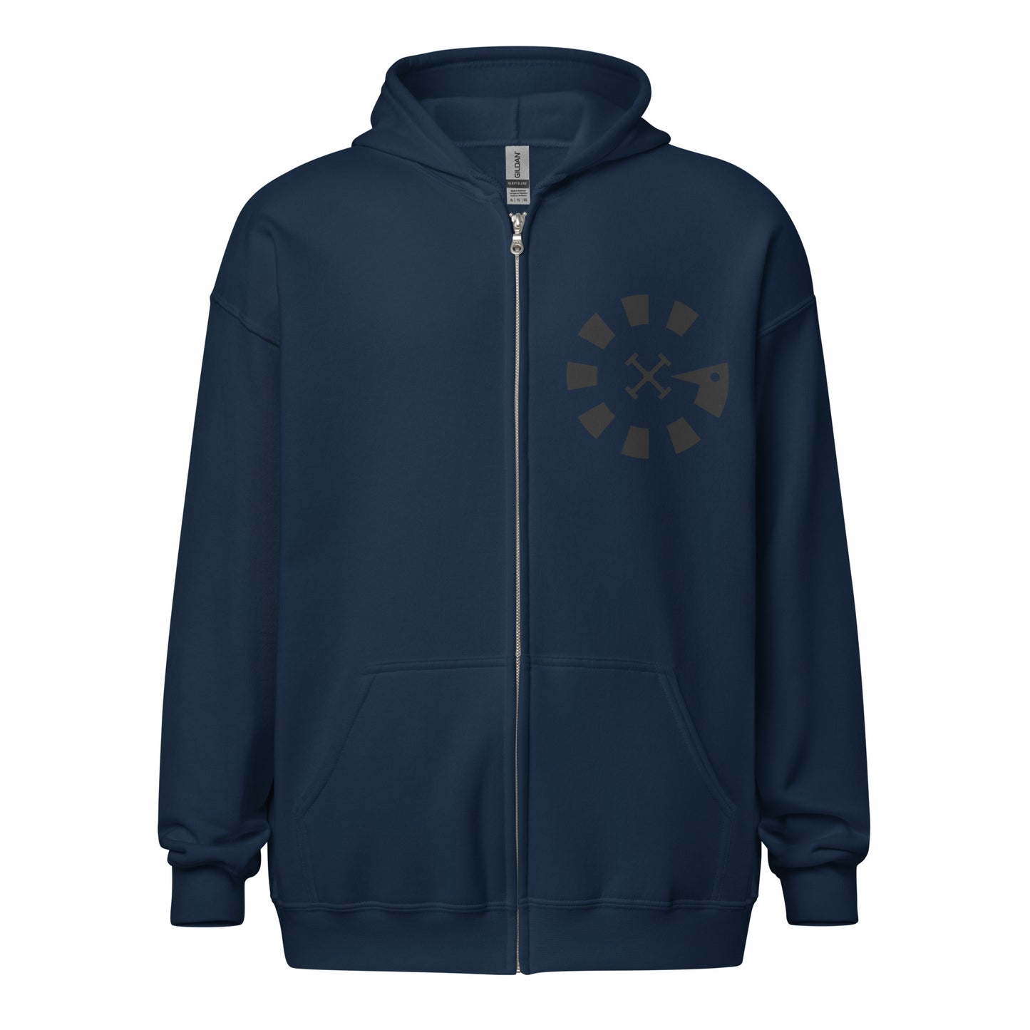 Big G Black Unisex heavy blend zip hoodie