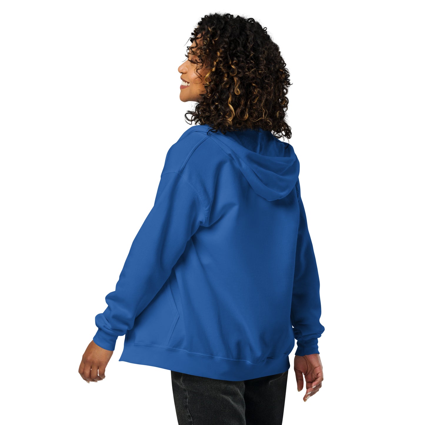 Big G White Unisex heavy blend zip hoodie
